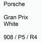 Preview: Porsche, Gran Prix White, 908 / P5 / R4.